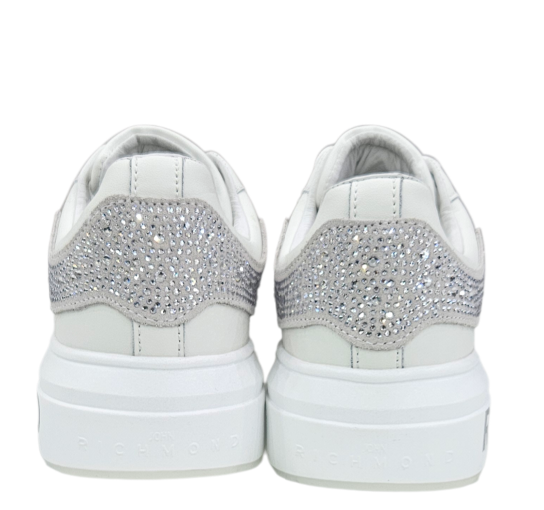 30923 A ACTION LEATHER WHITE - Scarpe - John Richmond