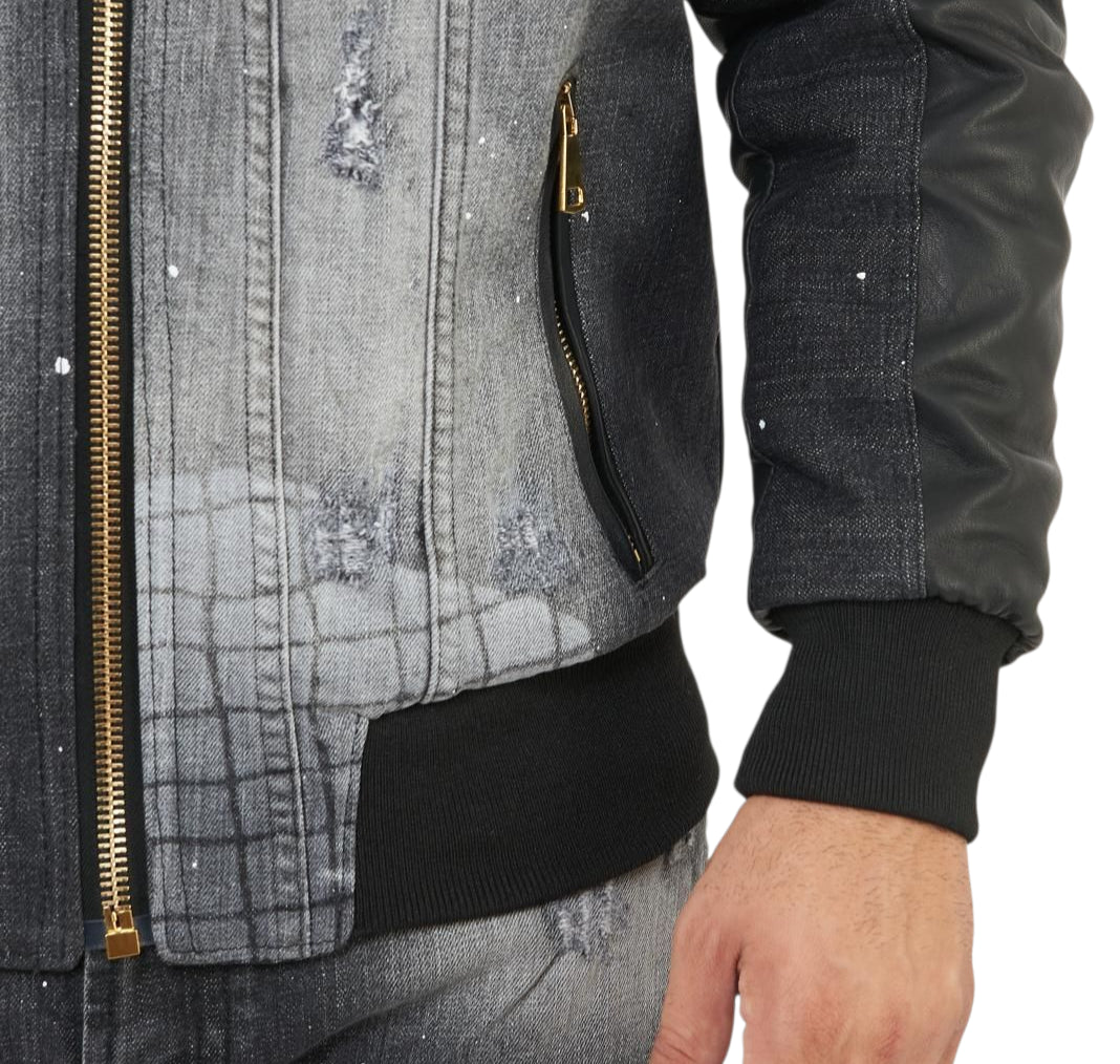 DENIMMATO NERO - GIUBBINO - Artik