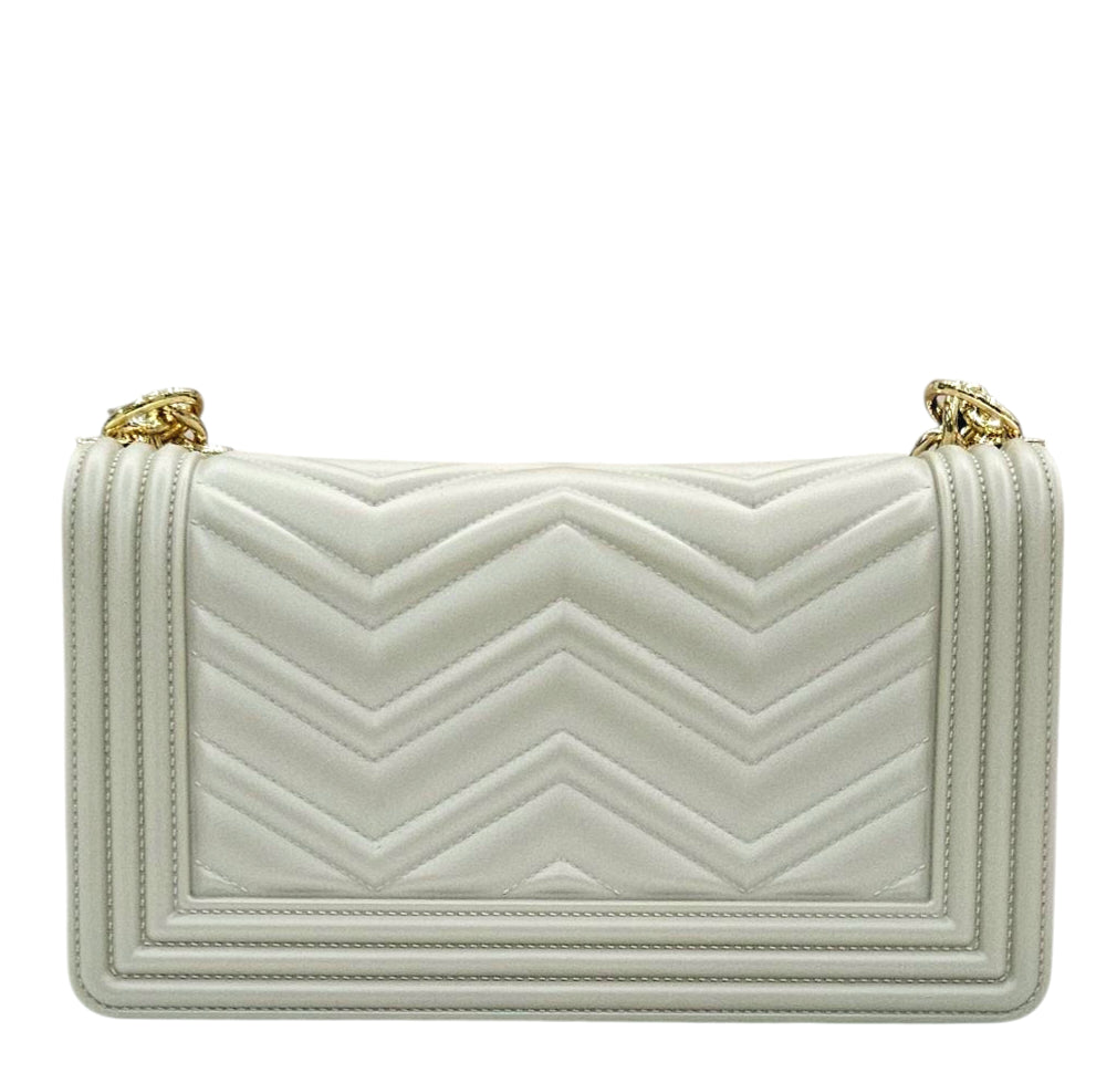 FLAT WAVE M 25 SHOULDER BAG TAUPE LIGHT GOLD - BORSA - MARC ELLIS