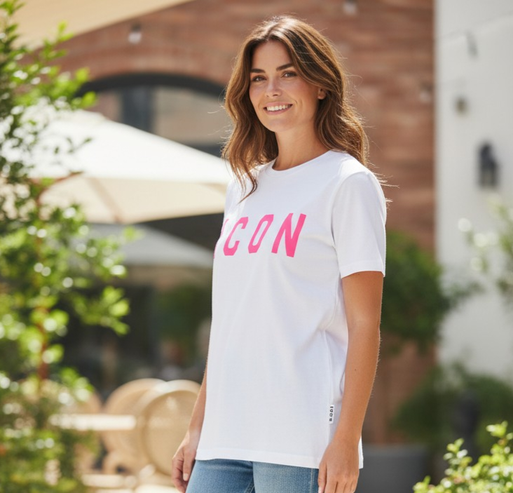 IDT001 BIANCO FUXIA - SHIRT - ICON