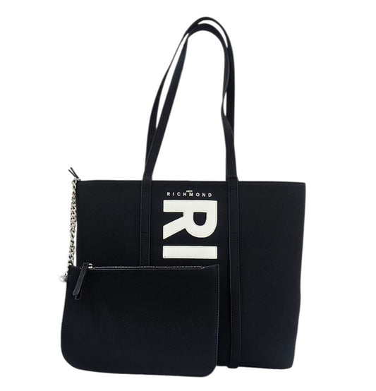 SHOPPING BAG RWA25208BO 9L BLACK WHITE - Borse - John Richmond