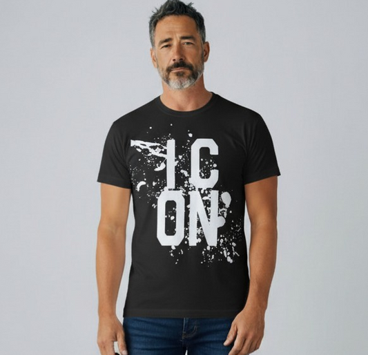 IUT037 NERO - T-Shirt e Polo - ICON