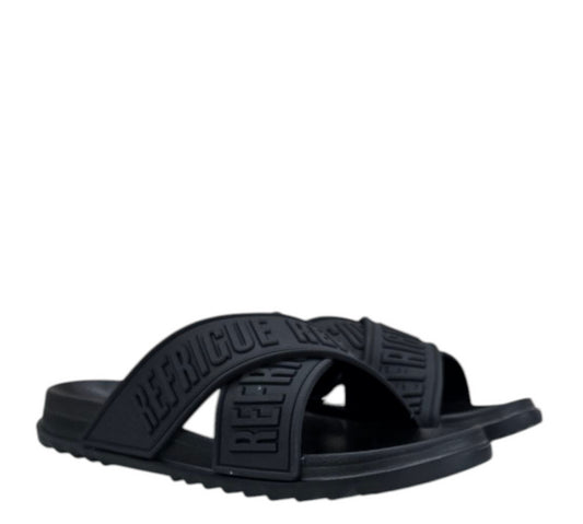 ARON 925 TOTAL BLACK - PANTOFOLA - Refrigue