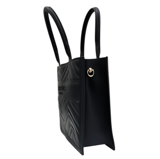 FLAT BUBY WAVE M HANDBAG BLACK LIGHT GOLD - BORSA - MARC ELLIS