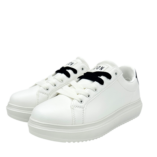 IC05680SD BIANCO NERO - Scarpe - ICON