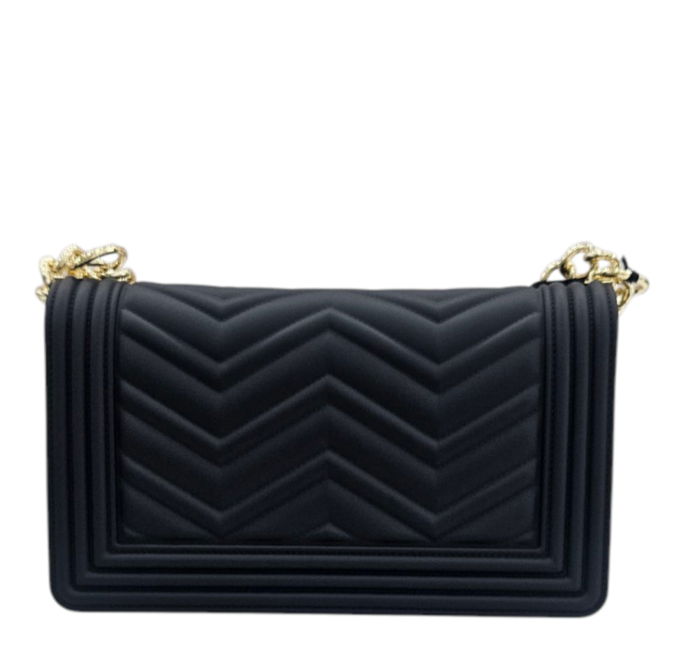 FLAT WAVE M BLACK LIGHT GOLD - BORSA - MARC ELLIS