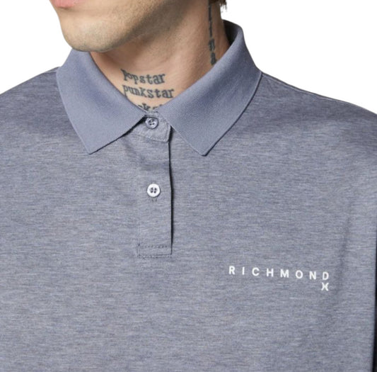 UMP25333PO HB GREY DARK MELANGE - T-Shirt e Polo - John Richmond