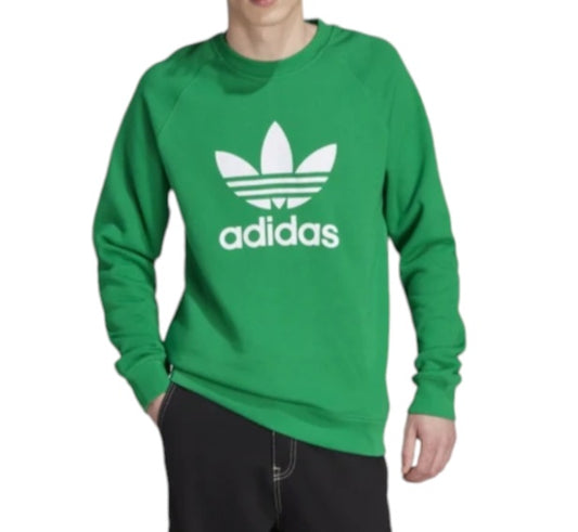 IM4503 TREFOIL CREW GREEN VERT - FELPA - adidas