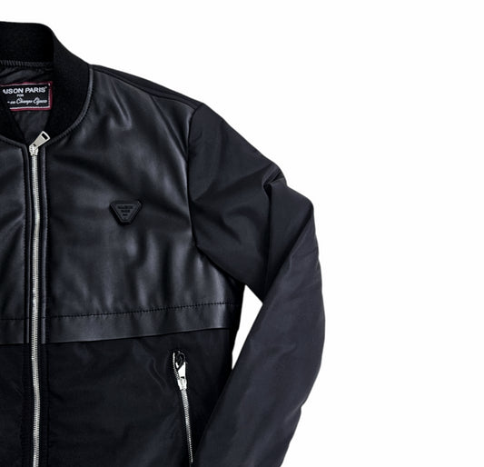 M9G955 BOMBER NYLON CARRE ECO PIU PLACC NERO NERO - GIUBBINO - M9P