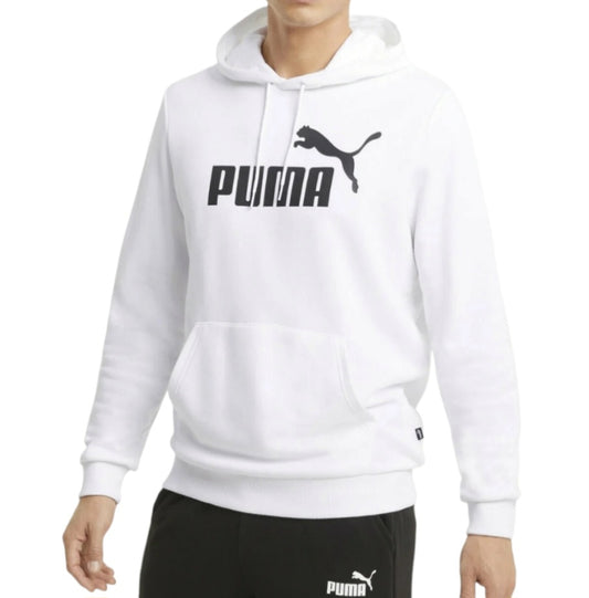 586686 02 ESS BIG LOGO HOODIE PUMA WHITE - FELPA - PUMA