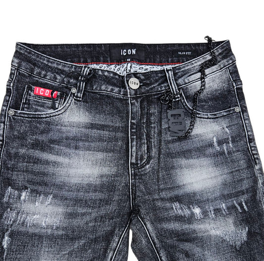 ICUF2W6D006 JEANS UOMO NERO - JEANS - ICON