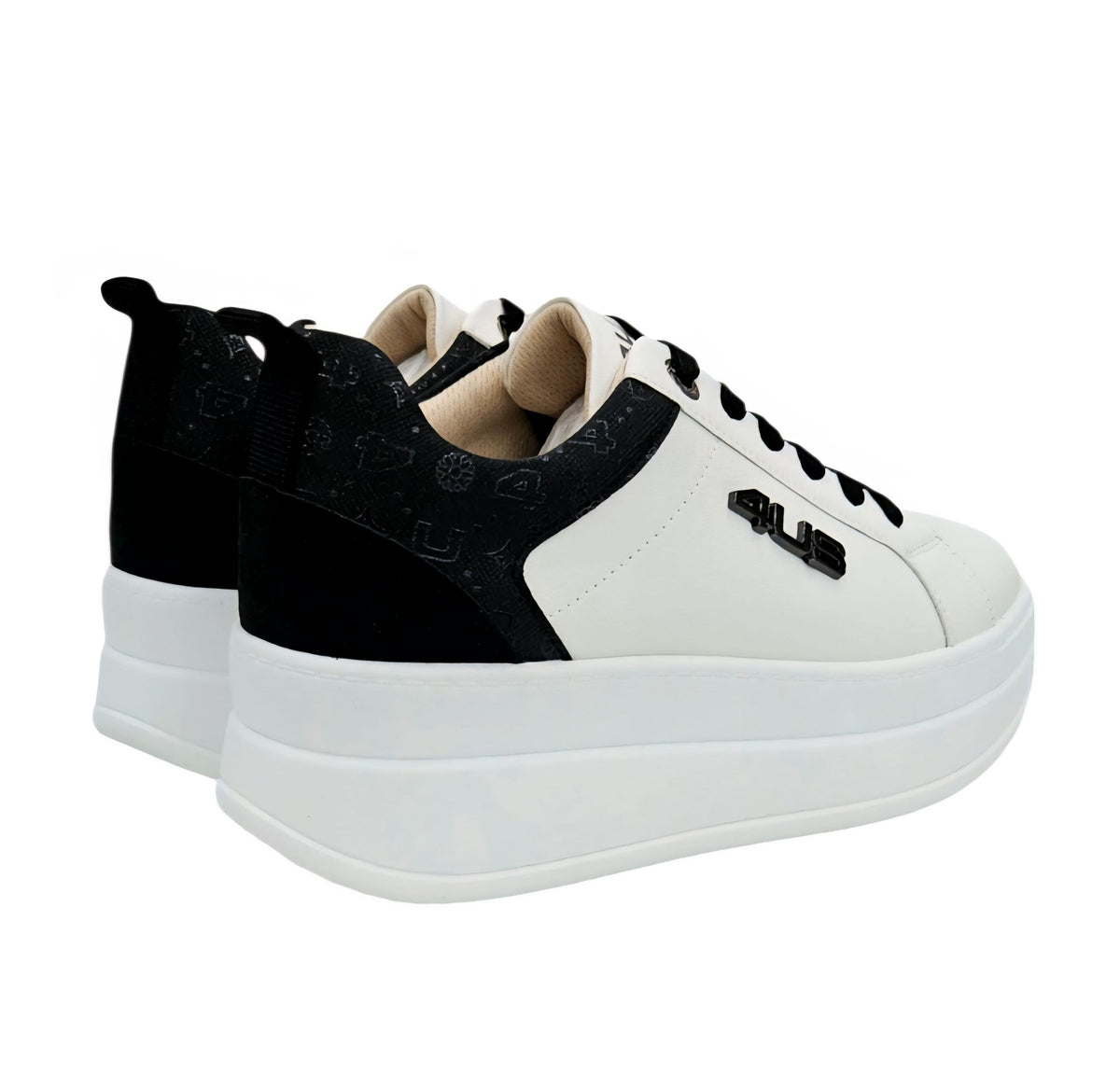 SNEAKERS DONNA 4US PAQCIOTTI 4BX258 WHITE BLACK