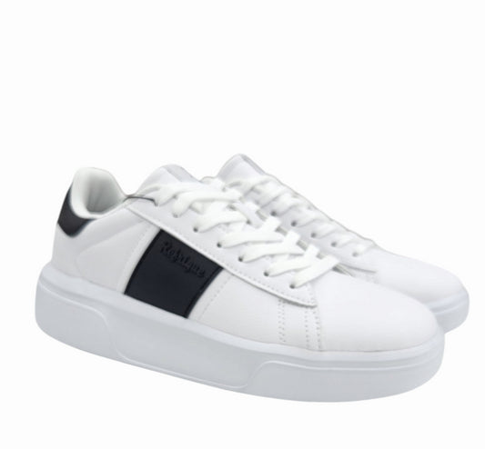 PATRICK 427 WHITE BLACK - Scarpe - Refrigue