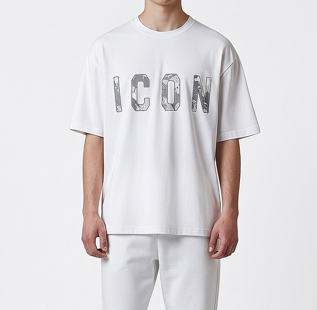 T-Shirt e Polo Uomo ICON IUT043 WHITE