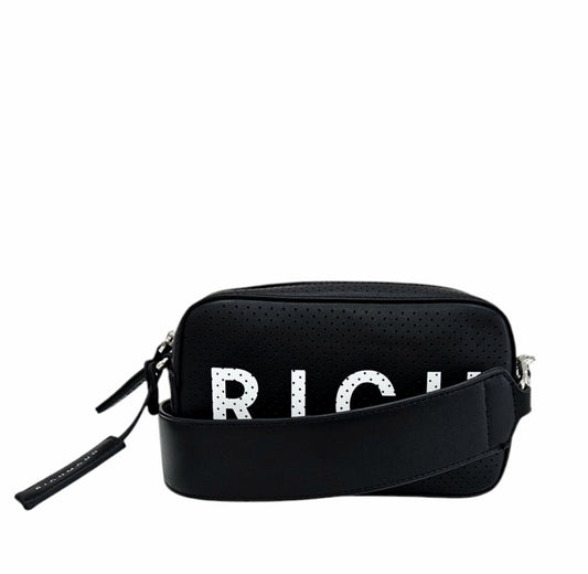 RWP25067BO 9L BLACK WHITE CAMERA BAG - Borse - John Richmond