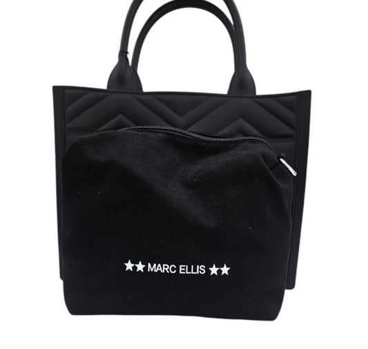 FLAT BUBY WAVE M BLACK SILVER - BORSA - MARC ELLIS
