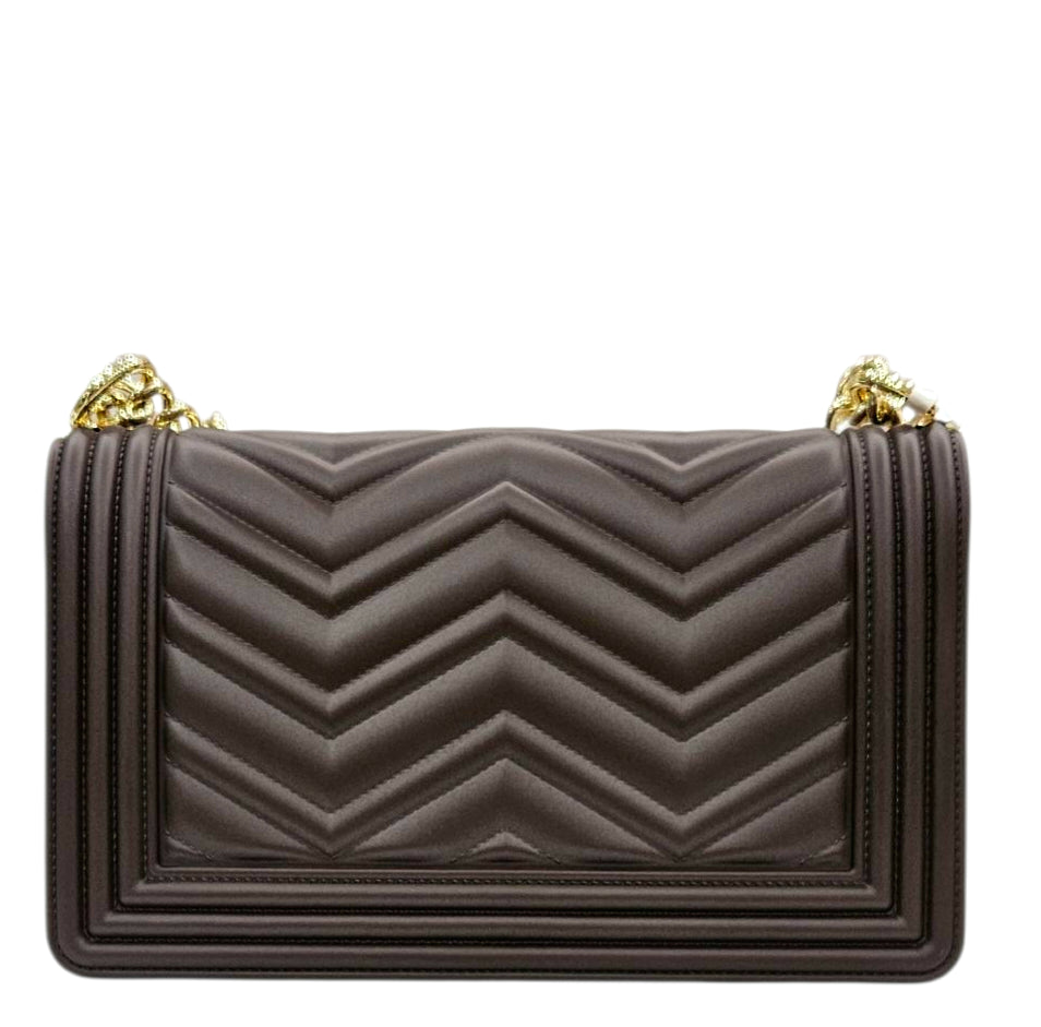 FLAT WAVE M 25 SHOULDER BAG COCOA CDF - BORSA - MARC ELLIS