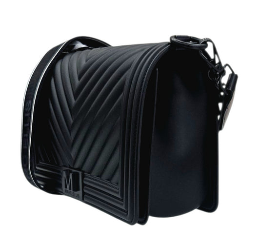 FLAT M 25 SHOULDER BAG BLACK BLACK - BORSA - MARC ELLIS
