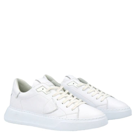 BTLU V001 TEMPLE LOW MAN VEAU BLANC - Scarpe - Philippe Model