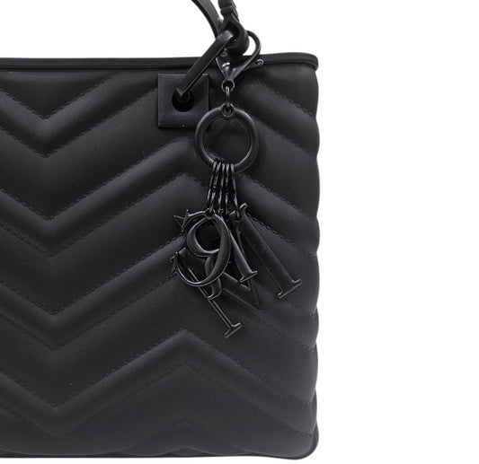 FLAT KRISSY M WAVE 25 BLACK BLACK - BORSA - MARC ELLIS