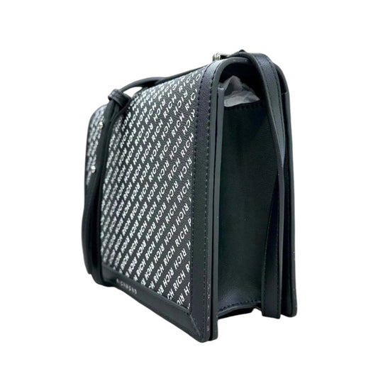 RWP25049BO 9L BLACK WHITE SHOULDER BAG - Borse - John Richmond