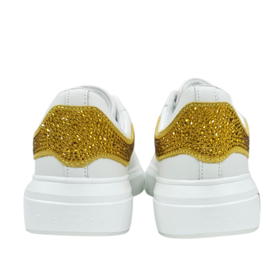 30923 B ACTION LEATHER WHITE - Scarpe - John Richmond