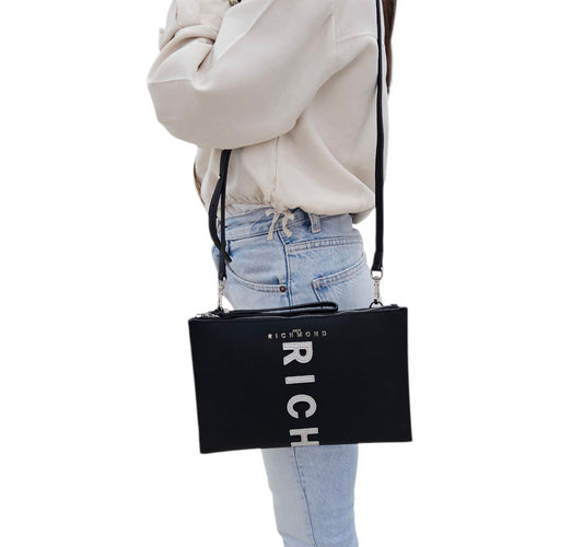 POCHETTE ANYAMI RWA 25212BO 9L BLACK SILVER - POCHETTE - John Richmond