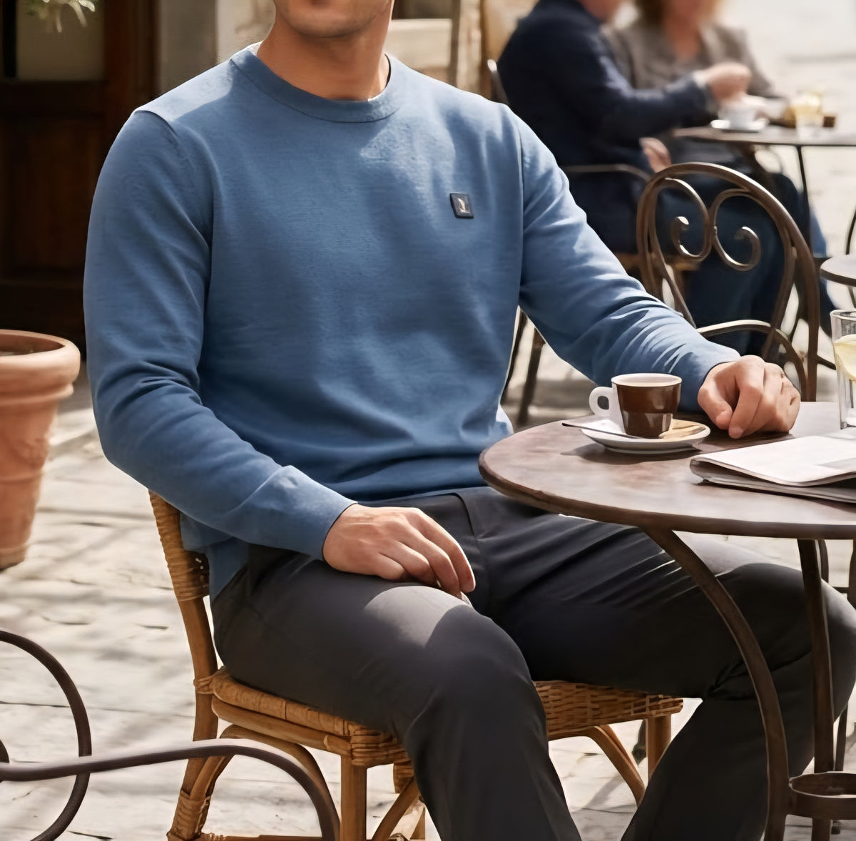 MAGLIA Uomo Refrigue R4050M262 CREWNECK ICON STEEL