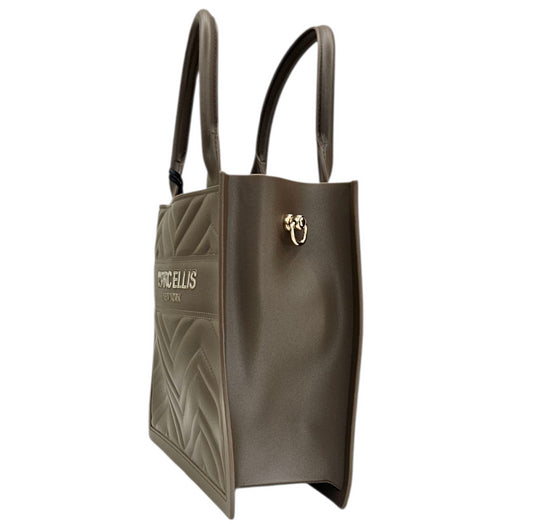 FLAT BUBY WAVE M HANDBAG BRONZE LIGHT GOLD - BORSA - MARC ELLIS