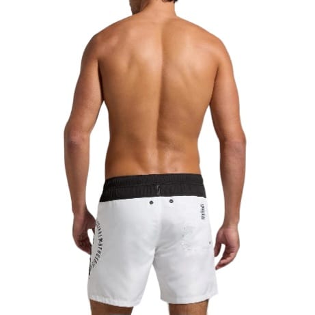 BKK3MBM02 MEDIUM BOARDSHORT BIANCO - COSTUME - BIKKEMBERGS