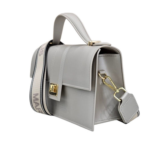 FLAT ARROW M HANDBAG TAUPE LIGHT GOLD - BORSA - MARC ELLIS