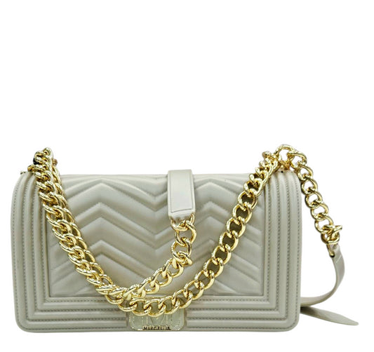 FLAT WAVE M 25 SHOULDER BAG TAUPE LIGHT GOLD - BORSA - MARC ELLIS