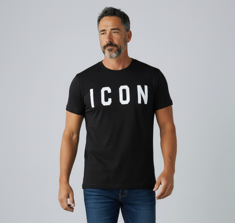 IUT001 NERO - T-Shirt e Polo - ICON