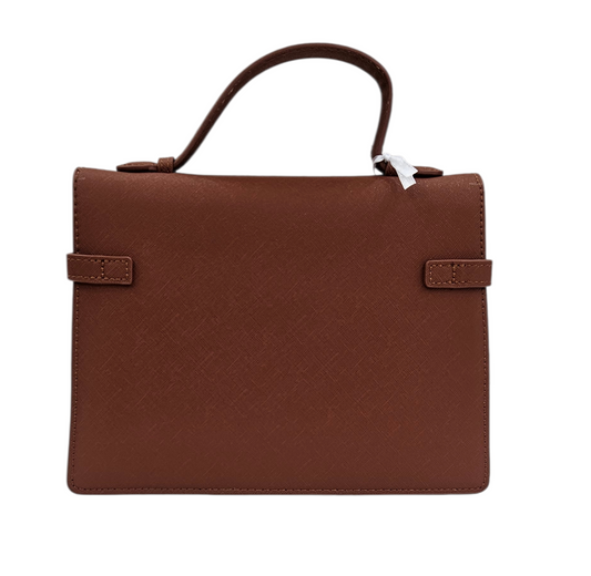 FLAT AROUND DARK CUOIO LIGHT GOLD - BORSA - MARC ELLIS