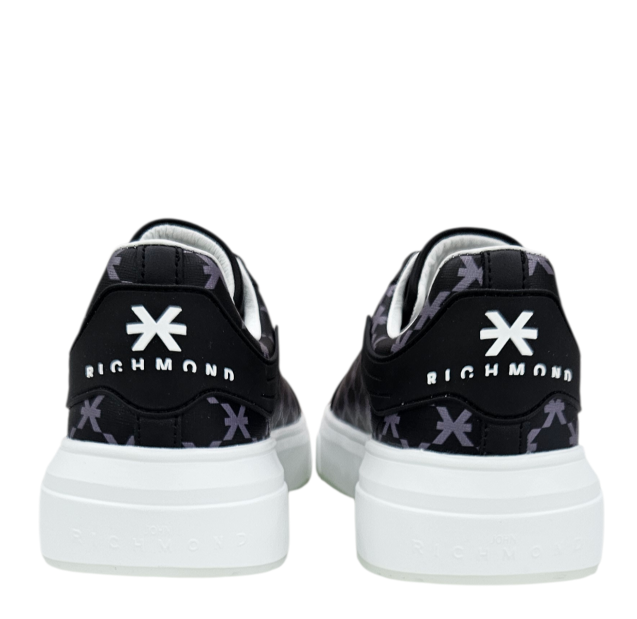 31019 C ACTION LEATHER BLACK - Scarpe - John Richmond