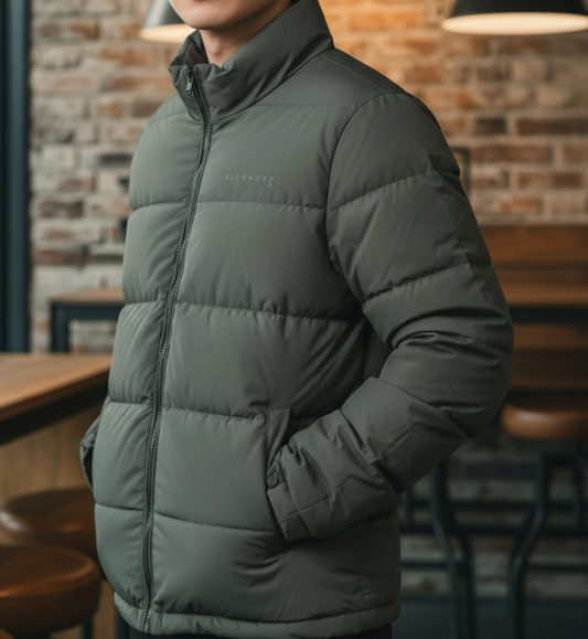 UMA24192PIS8 GREEN PADDED JACKET WURY - GIUBBINO - John Richmond