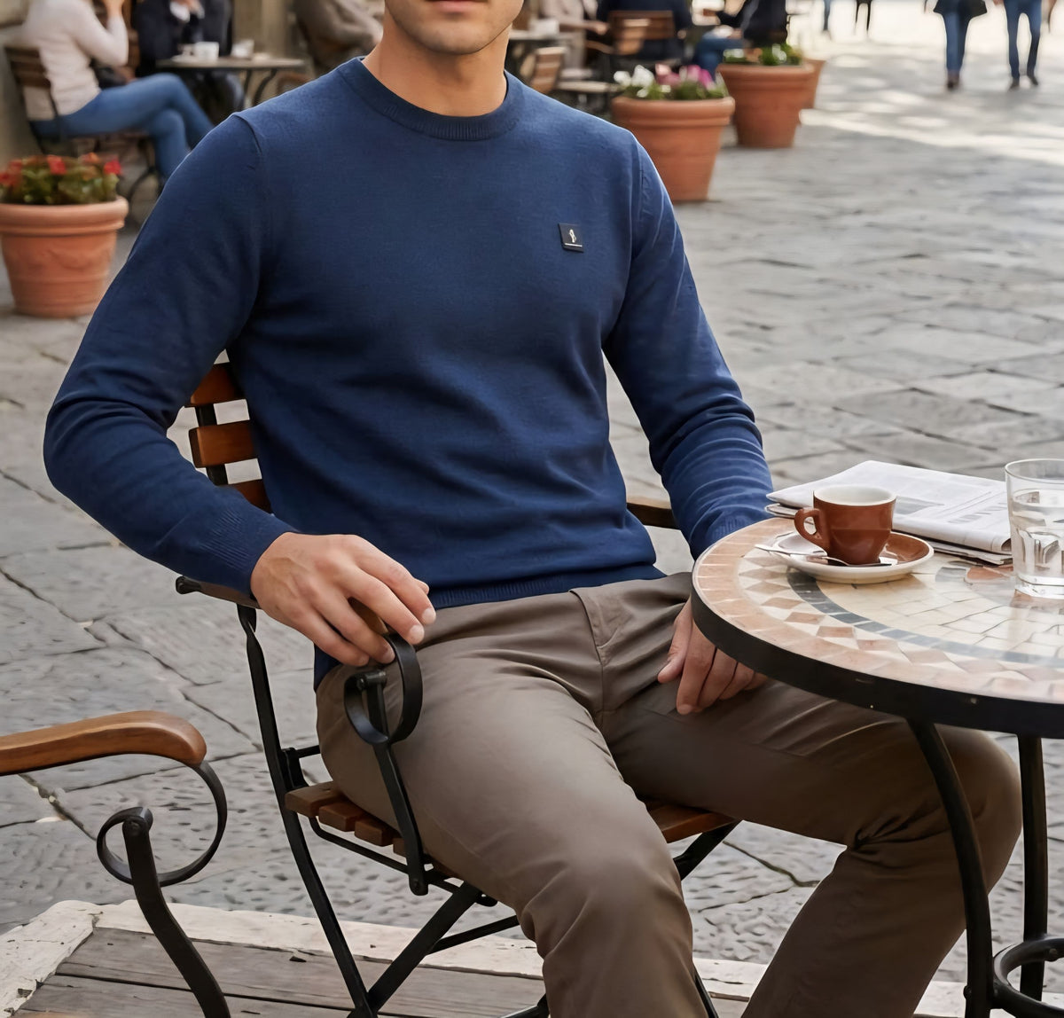 MAGLIA Uomo Refrigue R4050M262 CREWNECK ICON DENIM