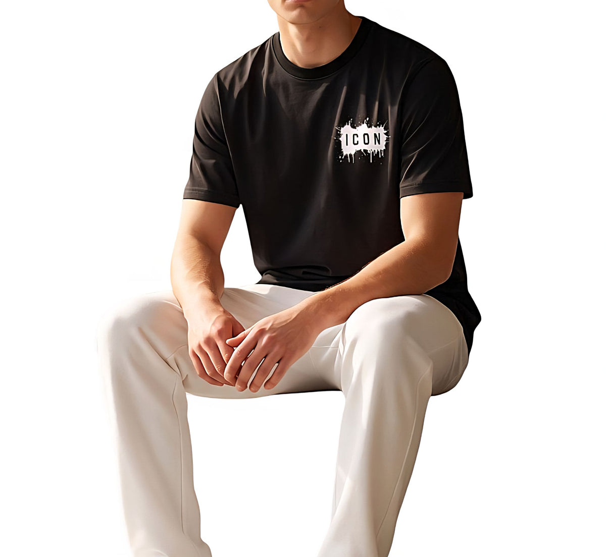 T-Shirt e Polo Uomo ICON IUT050 NERO
