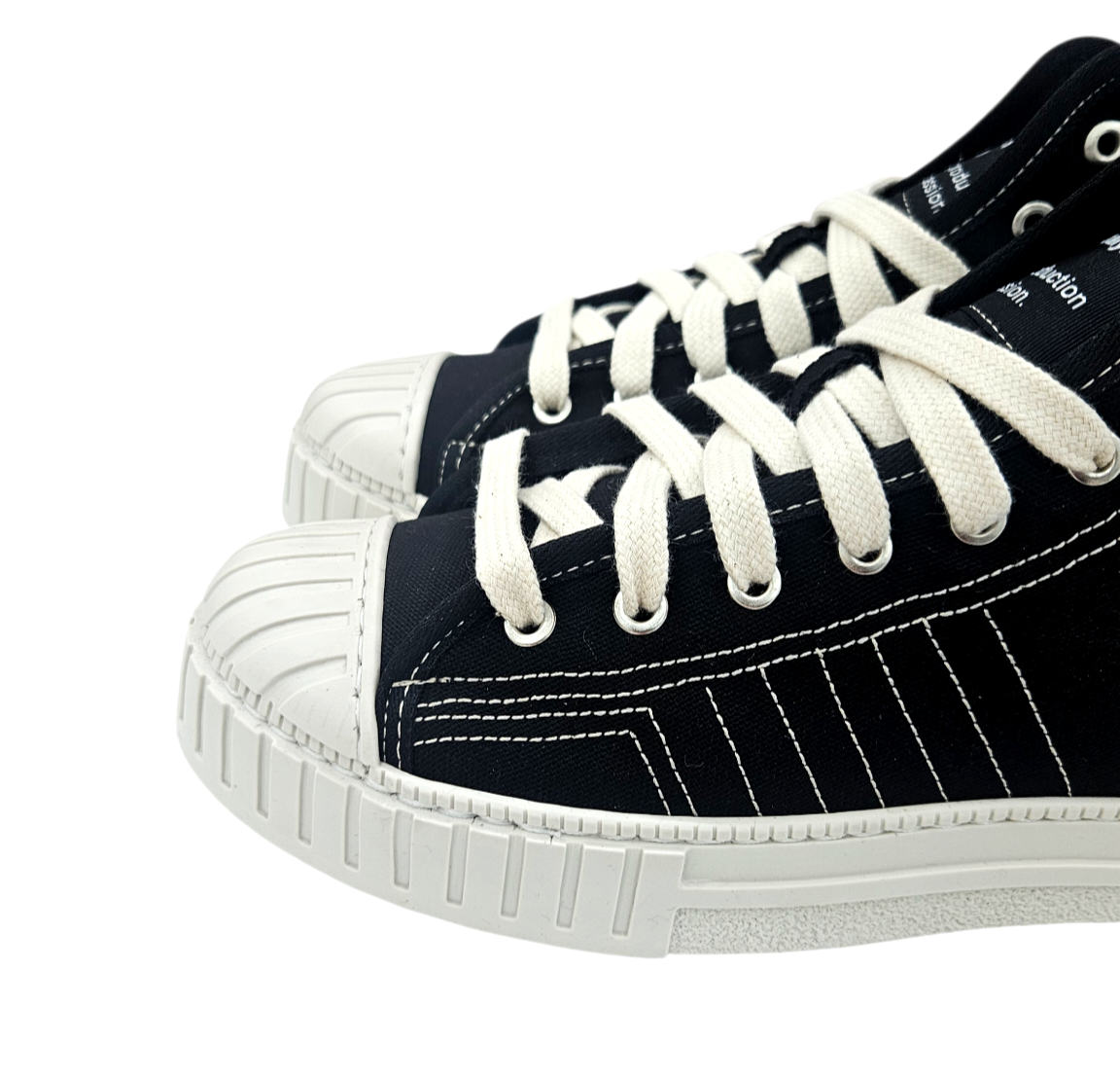 YOUCAUGHT ALTO CANVAS NERO - Scarpe - F09