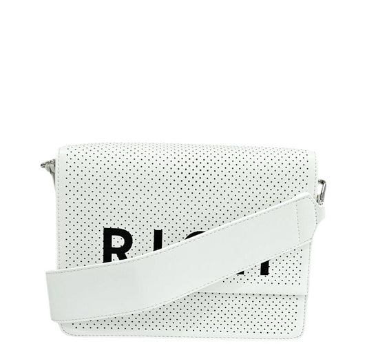 RWP25072BO 9L WHITE BLACK SHOULDER BAG - Borse - John Richmond
