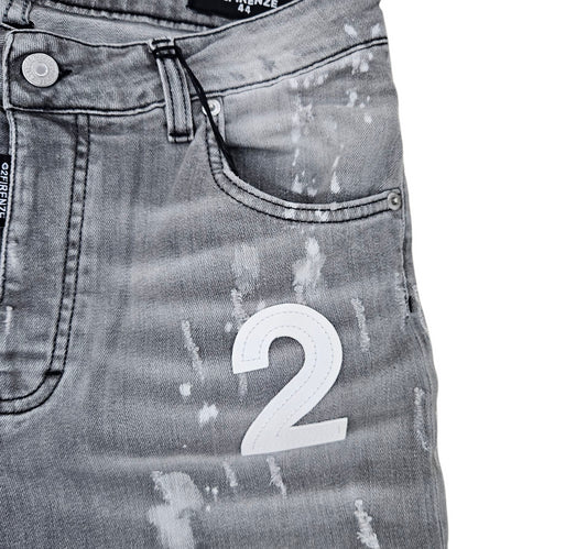 SHADED GREY SHORT DENIM - JEANS - G2 FIRENZE