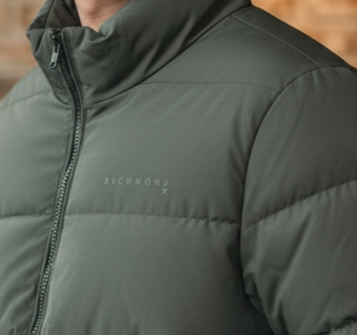 UMA24192PIS8 GREEN PADDED JACKET WURY - GIUBBINO - John Richmond