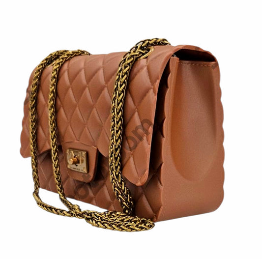 FLAT FALCON M SHOULDER BAG DAEK CUOIO RAME - BORSA - MARC ELLIS