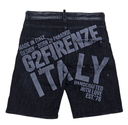 BIG LASER SHORT DENIM - Albero Artificiale - G2 FIRENZE