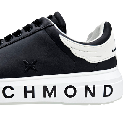 31016 D ACTION LEATHER BLACK - Scarpe - John Richmond