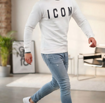 FELPA Uomo ICON IUF008C WHITE