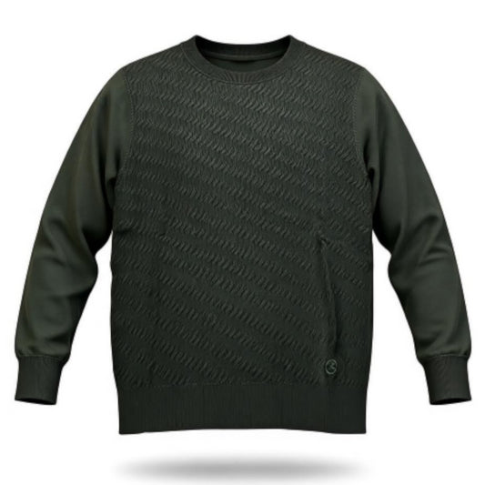 BASIC ROUND TRAMA VERDE - MAGLIA - BUGER