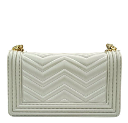 FLAT WAVE M 25 SHOULDER BAG TAUPE LIGHT GOLD - BORSA - MARC ELLIS