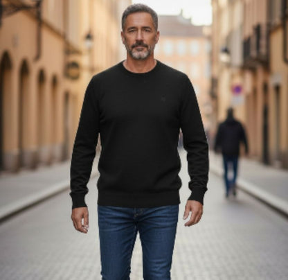 BASIC ROUND NERO - MAGLIA - BUGER