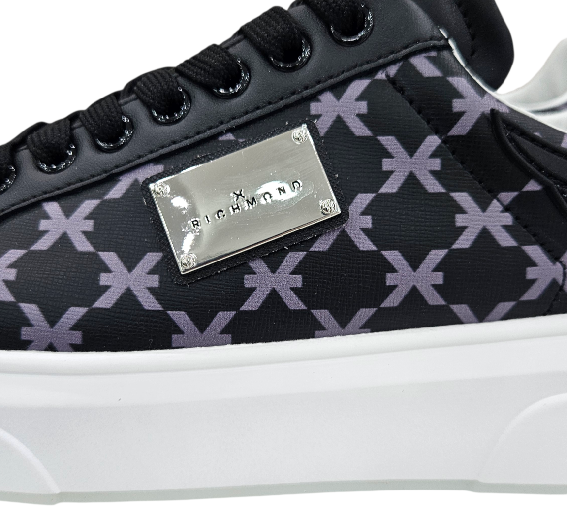 31019 C ACTION LEATHER BLACK - Scarpe - John Richmond